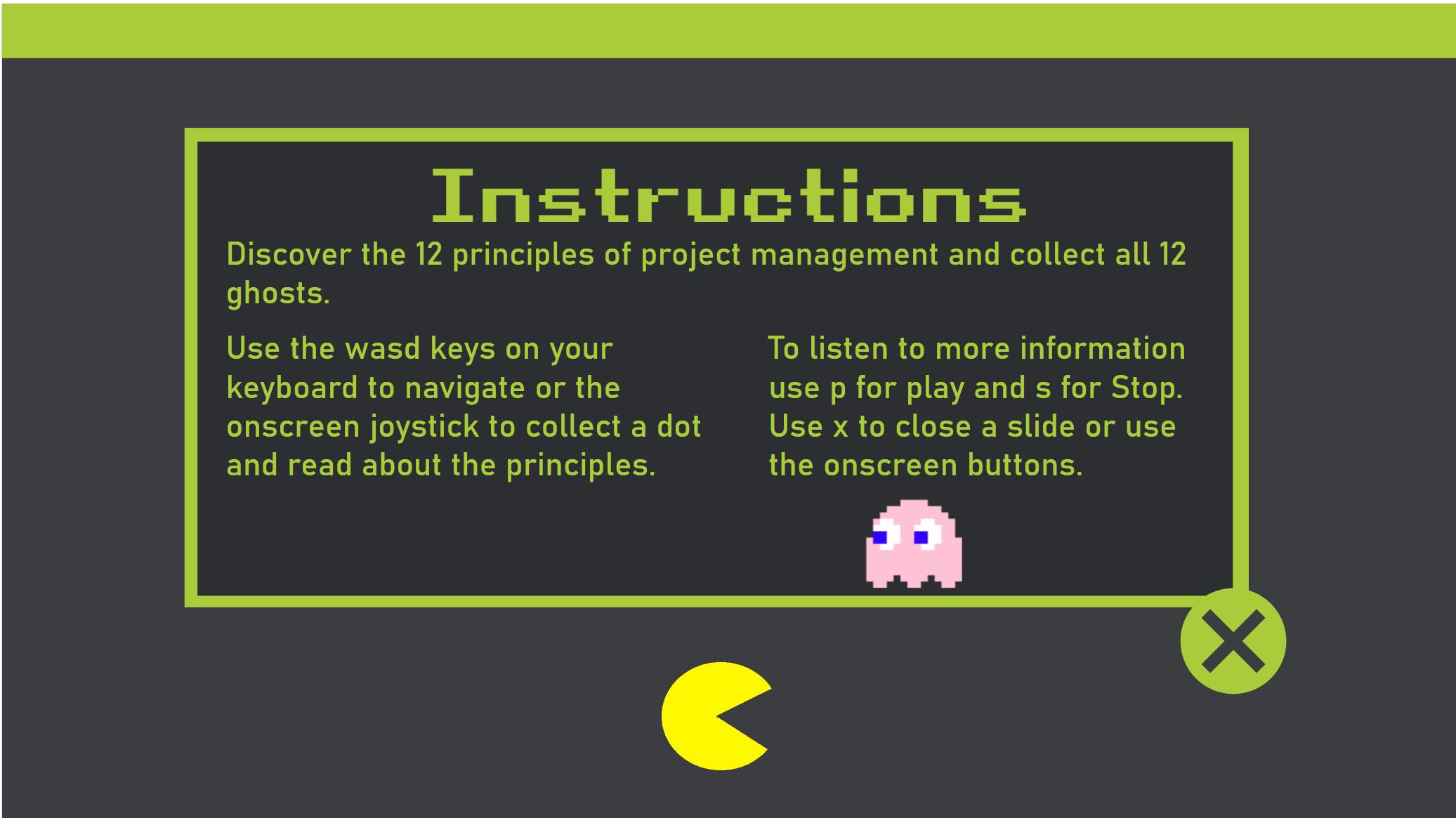 Pac-Man Principles of PMBOK 7